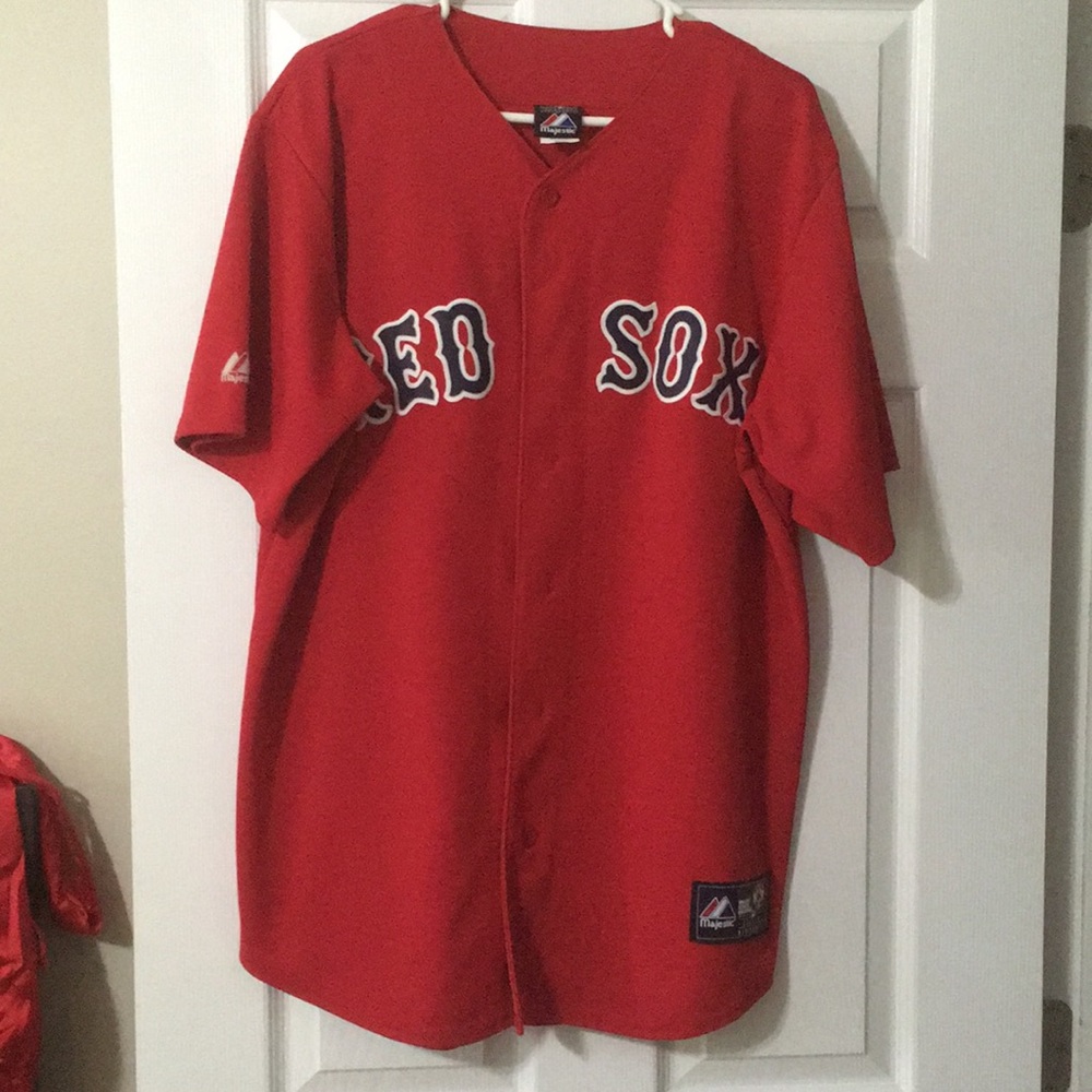 Boston Redsox Jersey Stitched Home Large Red